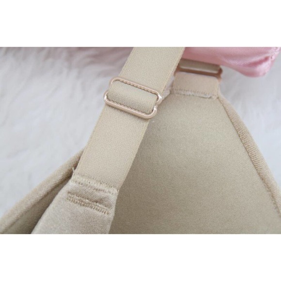 Cacique 42F Bra Lightly Lined Full Coverage UnderWire Beige - Picture 4 of 7